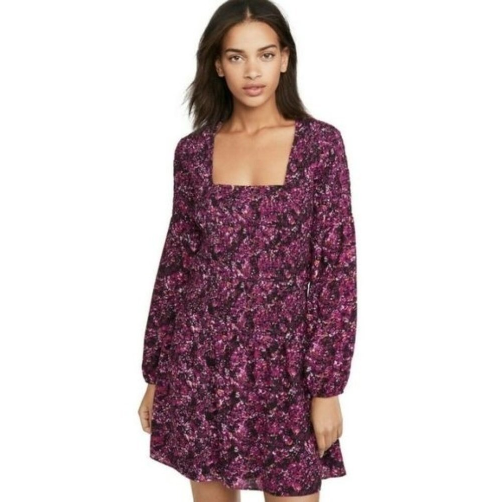 NWT Parker Tiara Smocked Long-sleeve Dress‎ - Size XS